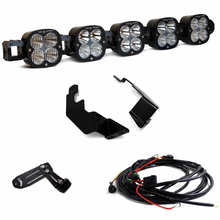 Load image into Gallery viewer, Baja Designs Tacoma 5 XL Linkable Kit for 2016 and newer Toyota Tacoma, featuring five LED lights, mounting brackets, and wiring harness.