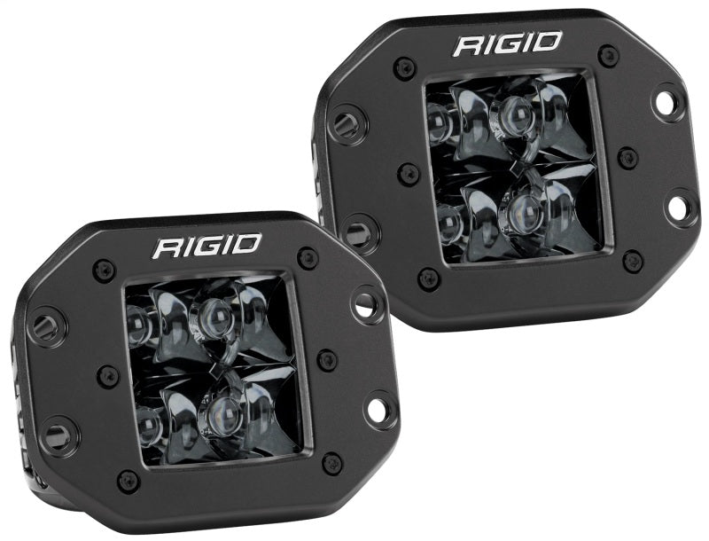 RIGID Industries D2 - Midnight Edition Flush Mount Spot Lights