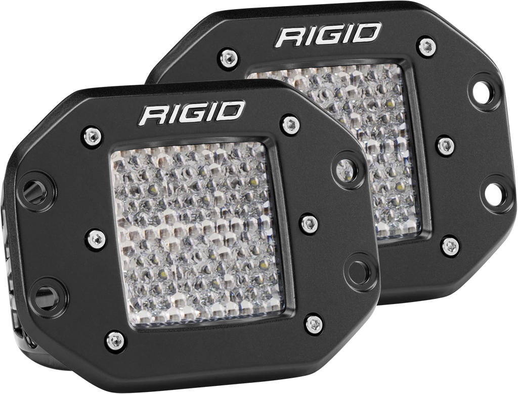 RIGID Industries Diffused Flush Mount Pair D-Series Pro