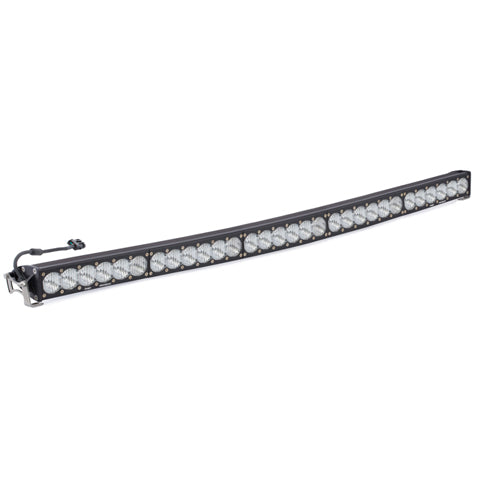 Baja Designs OnX6 Arc 50-inch wide driving LED light bar with multiple high-intensity LEDs for enhanced visibility.