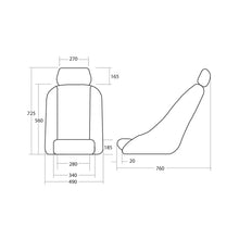 Load image into Gallery viewer, Cobra Classic RS Steel Racing Seat with Headrest — view 7