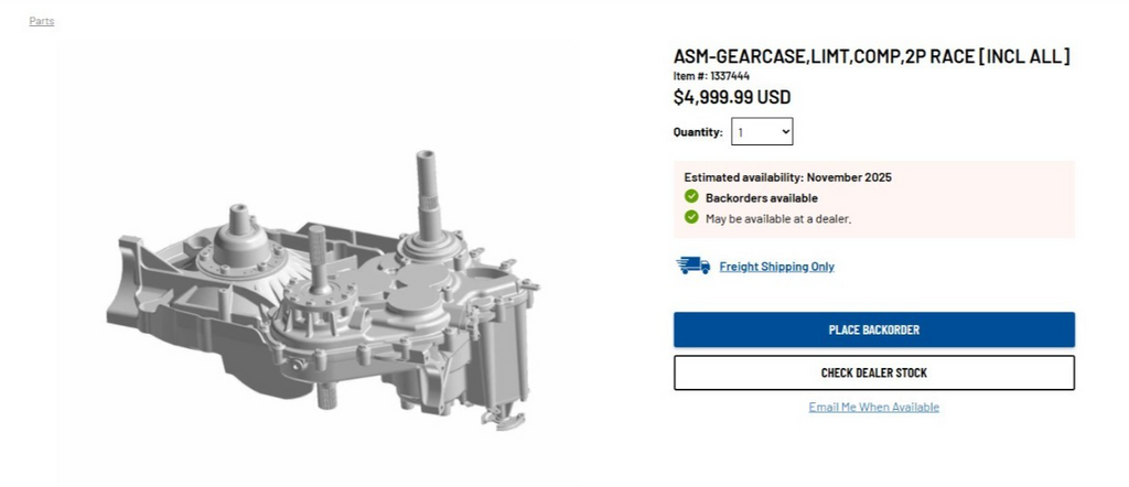 Polaris RZR Pro R Factory Race Transmission — view 7