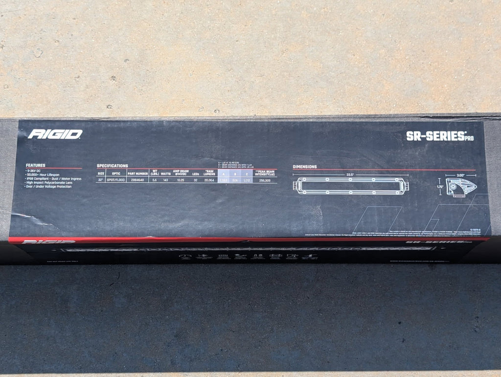 NEW RIGID® SR-Series LED Light Bar (32") Polaris Item # 2884648