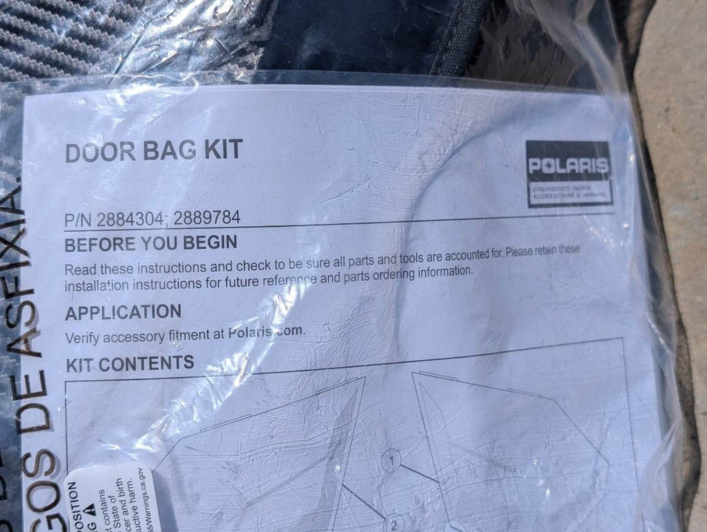 Polaris RZR Pro R, Turbo R, and Pro XP Storage Bags- OEM 2889784 & 2884304