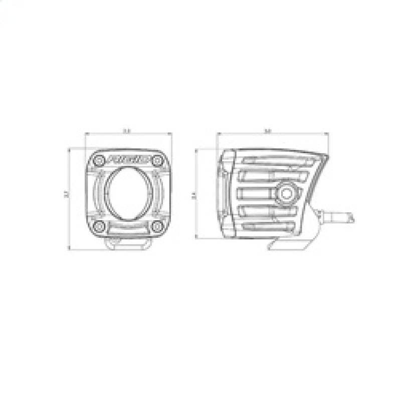 RIGID Industries Revolve Pod w/White Trim Ring - Pair