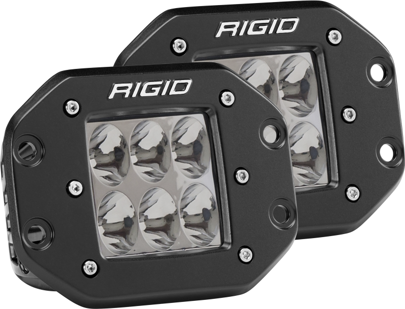 RIGID Industries D2 - Flush Mount - Driving Pair