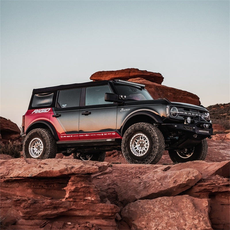 RIGID Industries Revolve Pod w/Amber Trim Ring - Pair