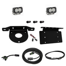 Load image into Gallery viewer, Baja Designs Dual S2 Sport lights with reverse kit and license plate mount for 2021+ Ford Bronco, including wiring harness.
