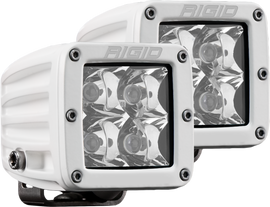 RIGID Industries Hybrid Spot Surface Mount White Housing Pair D-Series Pro