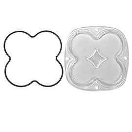 Baja Designs XL Spot Lens Kit for Pro and Sport models, featuring a clear lens and rubber gasket for secure installation.