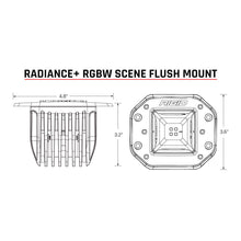 Load image into Gallery viewer, RIGID Industries Radiance+ Scene RGBW Flush Mount - Pair