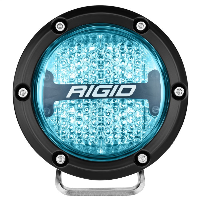 RIGID Industries 360-Series 4in LED Off-Road Diffused Beam - RGBW Backlight (Pair)