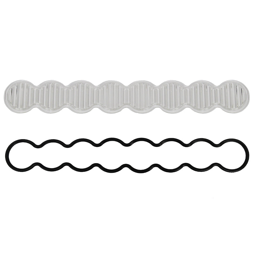 Baja Designs S8 Wide Driving Lens Kit includes a clear lens and a black gasket for enhanced off-road lighting performance.