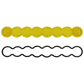 Baja Designs S8 Amber Combo Lens Kit featuring a yellow lens and a black rubber seal for offroad lighting.