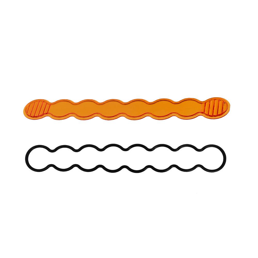 S8 Light Bar Lens Kit (10 Inch; Driving/Combo; Factory Amber) Baja Designs