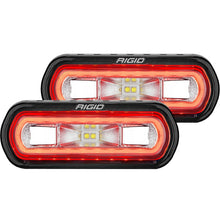 Load image into Gallery viewer, RIGID Industries SR-L Series Surface Mount LED Spreader Pair w/ Red Halo - Universal