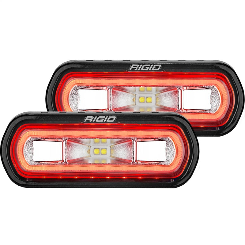 RIGID Industries SR-L Series Surface Mount LED Spreader Pair w/ Amber Halo - Universal