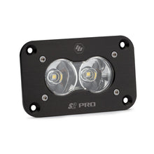 Load image into Gallery viewer, Baja Designs S2 Sport Flush Mount LED work light with clear lenses and durable black housing for offroad use.