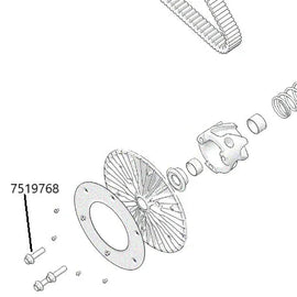 RPM RZR Pro R TITANIUM Secondary Clutch Bolts #7519768 (QTY3) Hex Flange M12x1.75x45