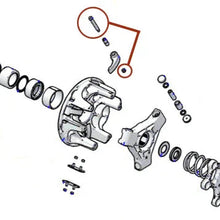 Load image into Gallery viewer, RPM RZR Turbo S, XPT, XP1000, XPEDITION TITANIUM Clutch Shift Weight Bolts and Nuts (QTY 3)  Polaris OEM #7520103