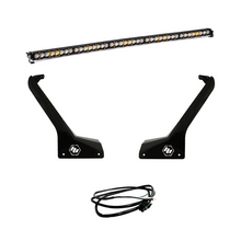 Load image into Gallery viewer, Baja Designs 50-inch S8 LED light bar kit for Jeep JL/JT with mounting brackets and wiring harness for enhanced visibility.
