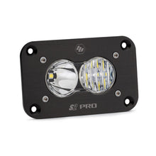 Load image into Gallery viewer, Baja Designs S2 Pro Flush Mount LED work light with clear lens and black housing, designed for offroad and utility use.