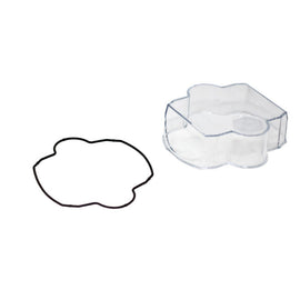 Baja Designs LP6 Series spot lens kit with clear lens and black rubber gasket for off-road lighting upgrades.