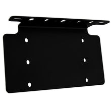 Load image into Gallery viewer, Baja Designs universal lighting license plate mount for US plates, featuring a durable black metal design with multiple mounting holes.