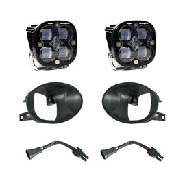 Baja Designs fog light kit for 2019-2022 Mercedes Sprinter 1500/2500/3500 with mounting brackets and wiring harness.