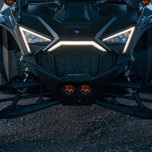Load image into Gallery viewer, RIGID Industries 2017+ Polaris Pro R/Turbo R Revolve Amber PRO Grille Light Kit