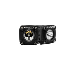 RIGID Industries Revolve Pod w/Amber Trim Ring - Pair