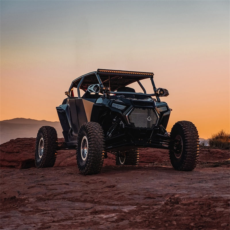 RIGID Industries Revolve Pod w/Amber Trim Ring - Pair