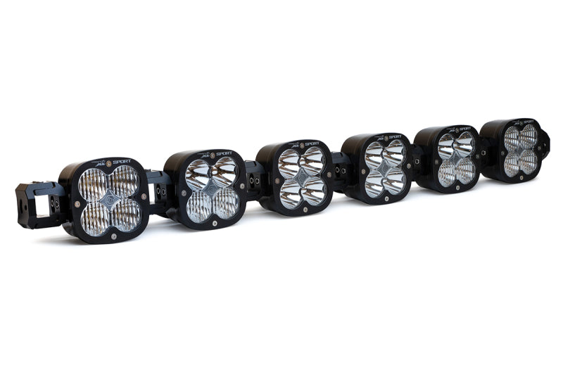 Baja Designs XL Linkable LED Light Bar featuring six clear XL lights for enhanced off-road visibility and performance.