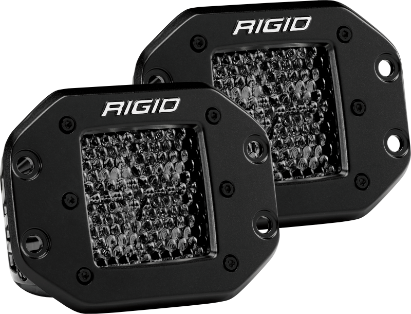 RIGID Industries D Series PRO Midnight Edition - Spot - Diffused - Pair