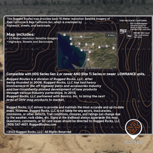 Load image into Gallery viewer, Baja Peninsula Satellite Imagery Lowrance Map
