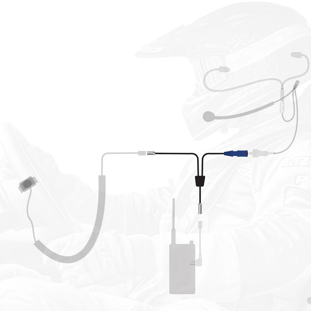 RUGGED Wired Single Seat Short Course Car Harness without Radio Jumper