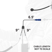 Load image into Gallery viewer, RUGGED Wired SPECIAL LENGTH Single Seat Car Harness without Radio Jumper