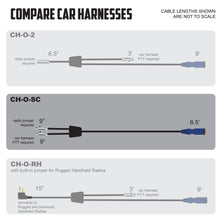 Load image into Gallery viewer, RUGGED Wired SPECIAL LENGTH Single Seat Car Harness without Radio Jumper