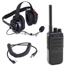Load image into Gallery viewer, Crew Chief - H42 Spotter Headset and Rugged Handheld Radio Package