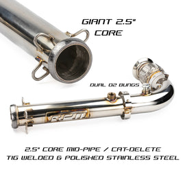 RPM Big Mouth Cat Delete Bypass Mid Race Pipe Can-Am Maverick X3 Turbo R & RR