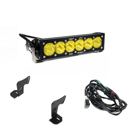 Baja Designs OnX6 10 inch Hood Mount Kit Baja Amber for 2025 Polaris RZR Pro R Pro S Pro XP - SKU 448302
