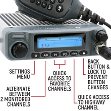Load image into Gallery viewer, Radio Kit Plus - Rugged G1 GMRS Mobile Radio with External Speaker