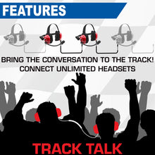Load image into Gallery viewer, BUNDLE - H80 Track Talk Linkable Intercom Headset with NITRO BEE XTREME UHF Race Receiver and Carry Bag