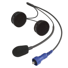 RUGGED Wired Helmet Kit with Alpha Audio Speakers and Mic