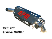 Load image into Gallery viewer, RPM RZR XPT and Pro XP E-Valve Muffler Colored Logo Back Plate