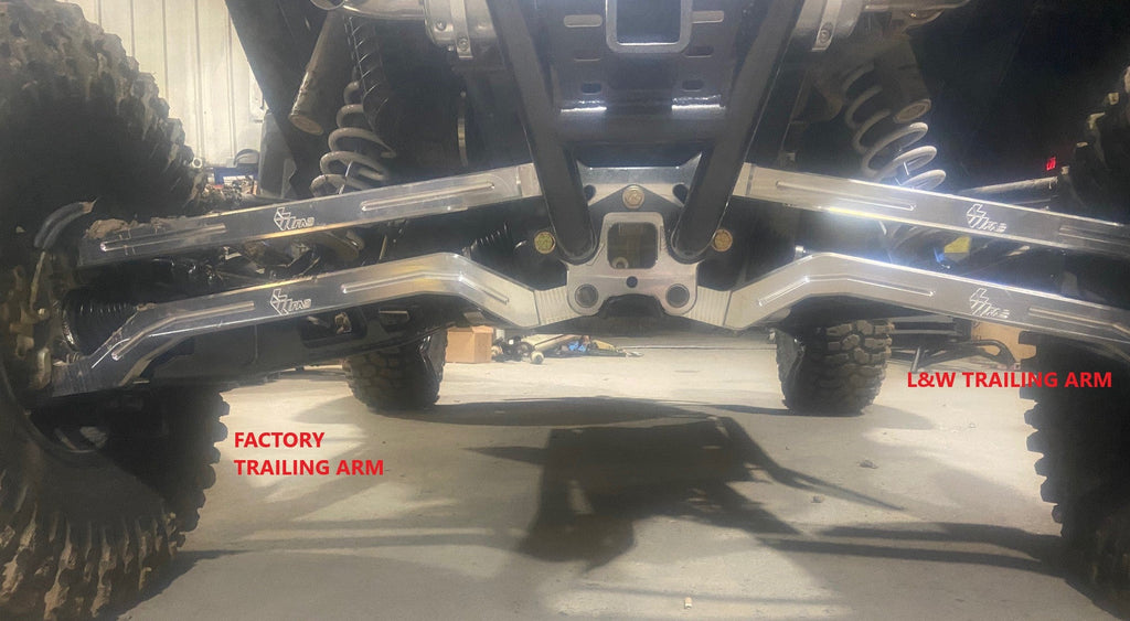 L&W Fab Steel High Clearance HD Trailing Arms Polaris RZR Turbo S