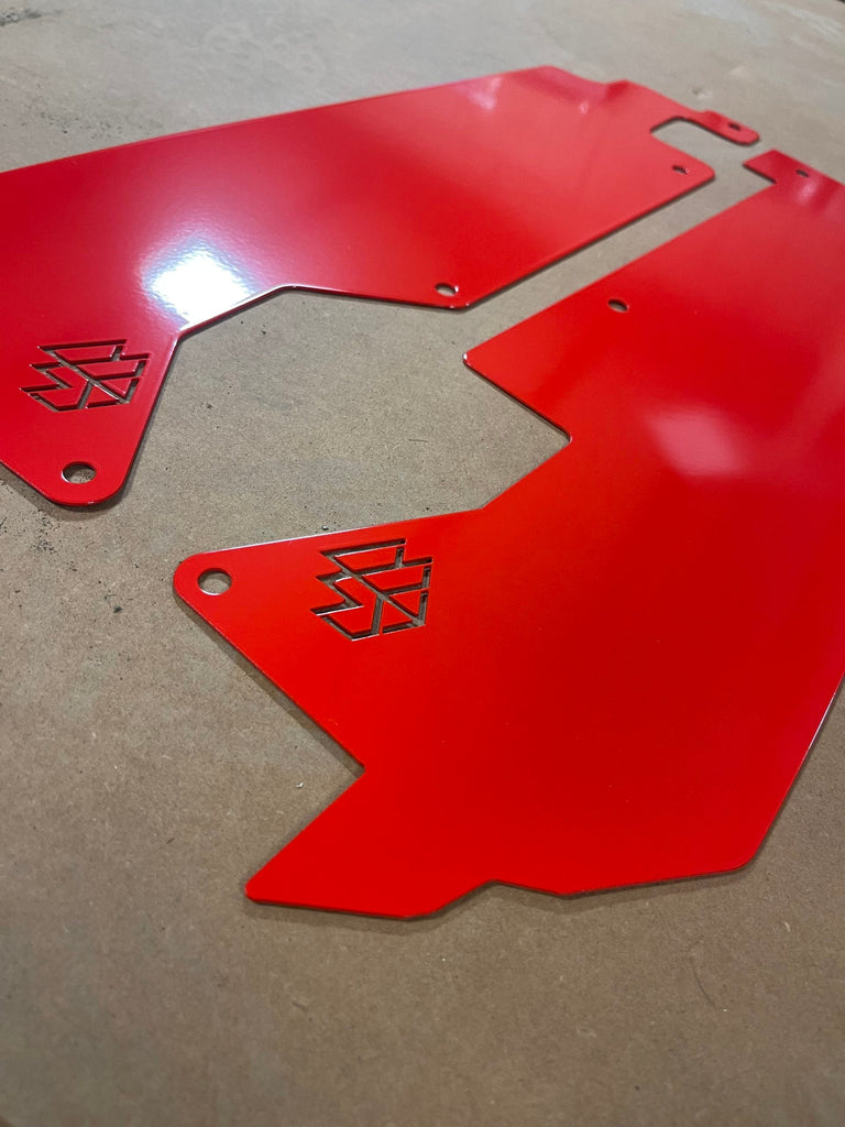 L&W Fab Rear Inner Fender Mud Guard Polaris RZR Turbo R / Pro XP