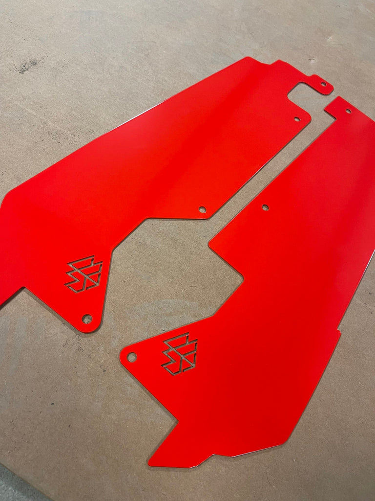 L&W Fab Rear Inner Fender Mud Guard Polaris RZR Turbo R / Pro XP