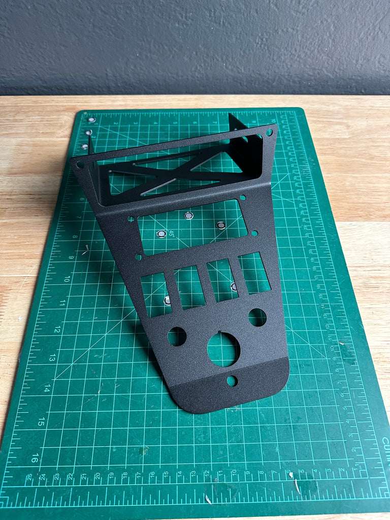 Stay Flush Motorsports 2020-2024 Short Polaris Pro R/XP PCI Kenwood Radio and Rocker Switch Bracket