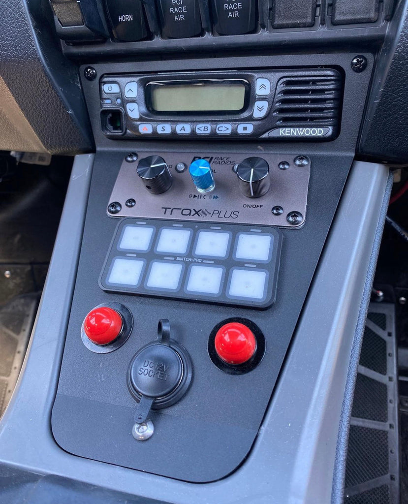 Stay Flush Motorsports 2020-2024 Short Polaris Pro R/XP PCI Kenwood Radio and Switch-Pros Bracket